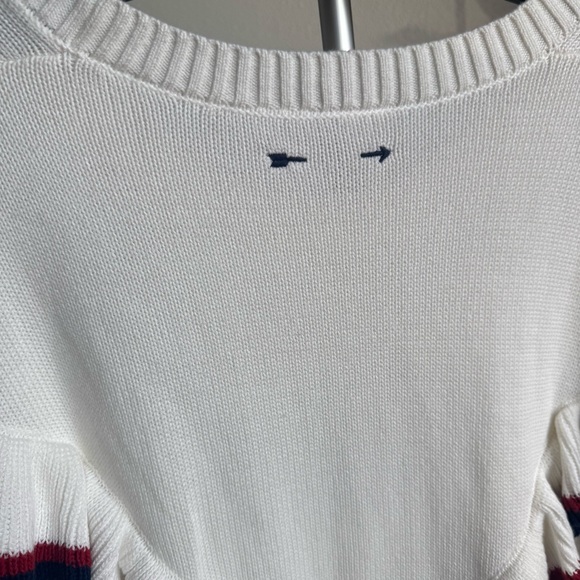 NEW The Upside Columbia Boo Frill Knit Top Cotton Sweater Sz M - Picture 8 of 10